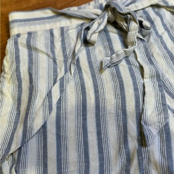 Patagonia Striped Tie Front Hemp Blend Shorts | Size Small - Picture 3 of 10